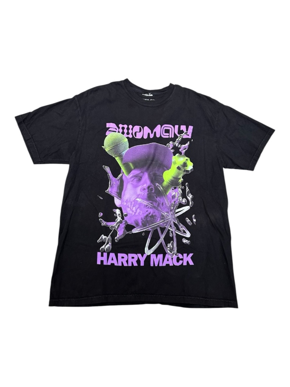 🔥🔥 Harry Mack Official Anomaly 2025 Tour Merch Black Graphic T-Shirt Mens XL